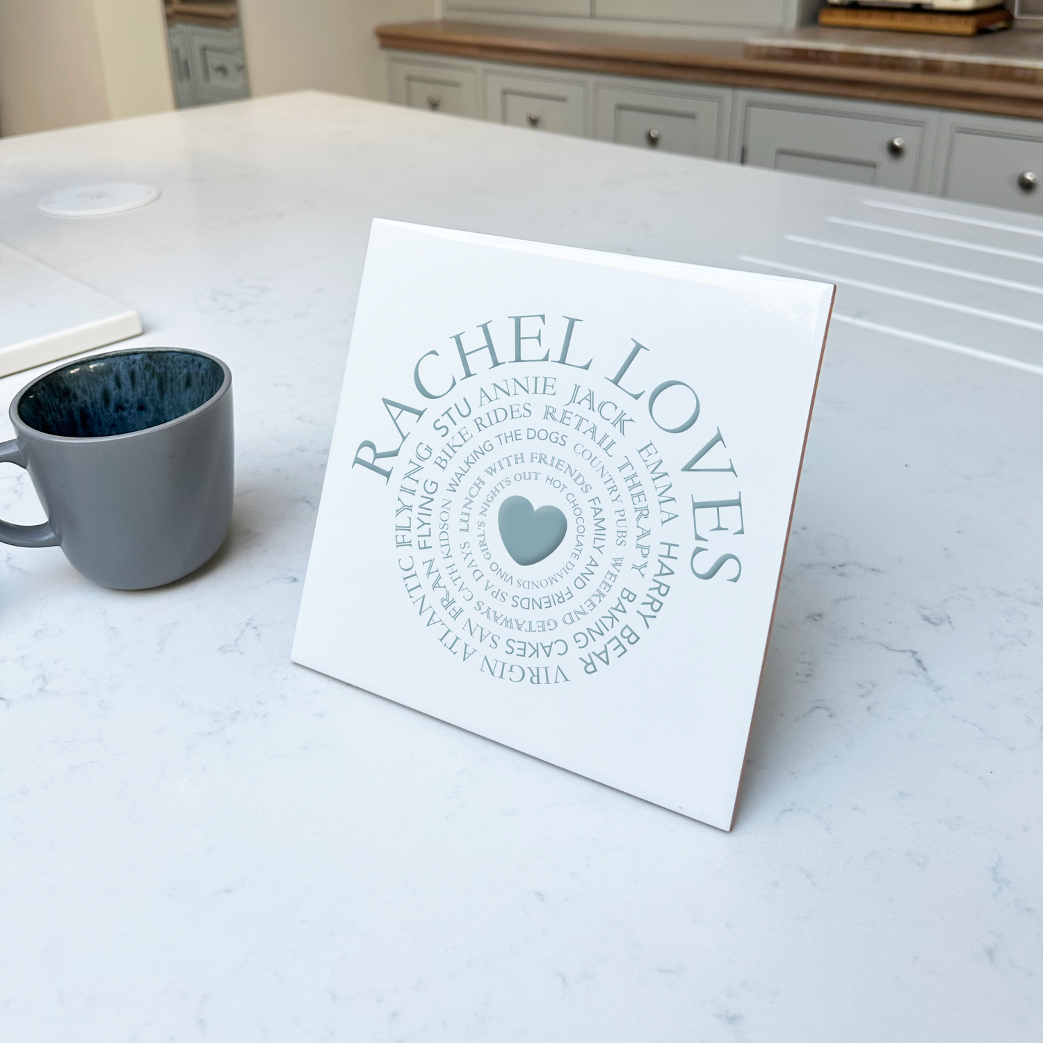 Personalised Mounted Ceramic Tiles