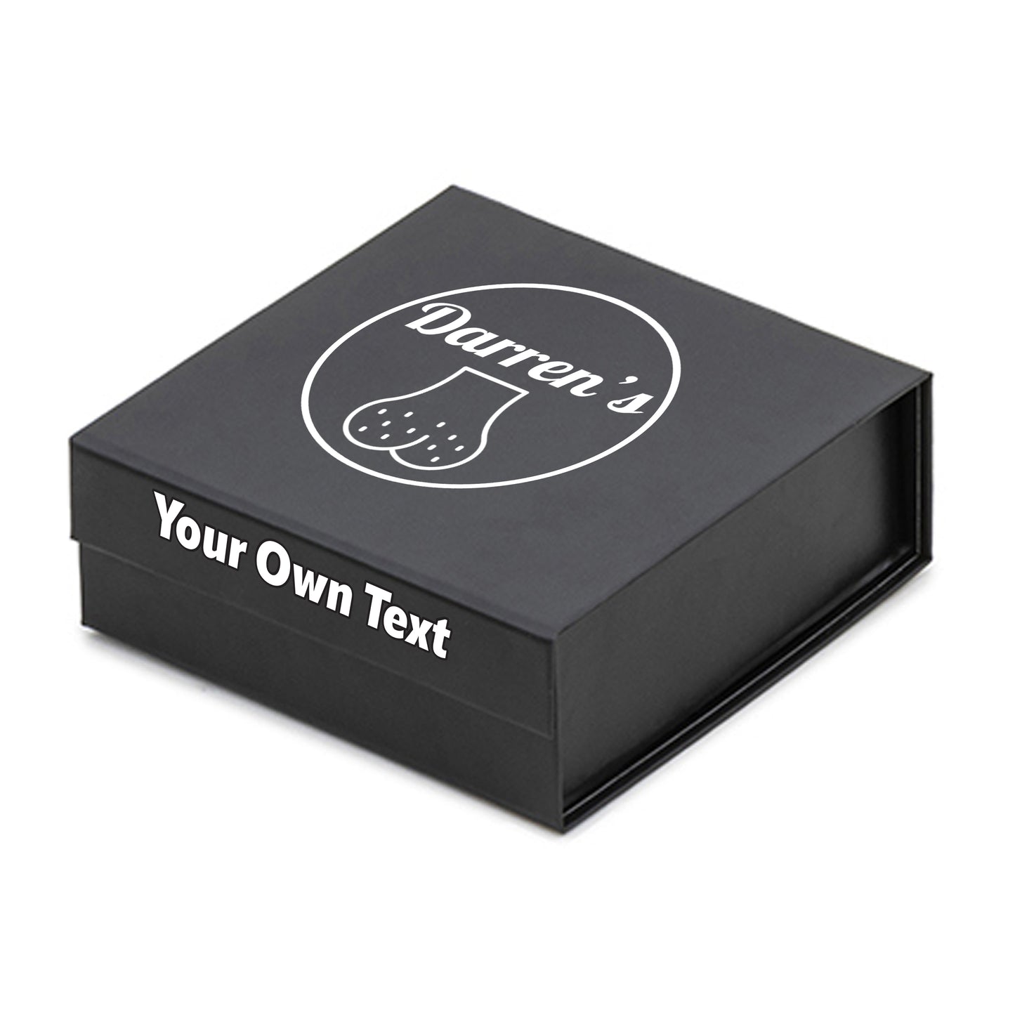 Personalised 9 Golf Ball Set in Customised Box - Joke Novelty "Custom Name's Balls!" with Branded Balls: Novelty Golfer's Gift, Father's Day, Birthday