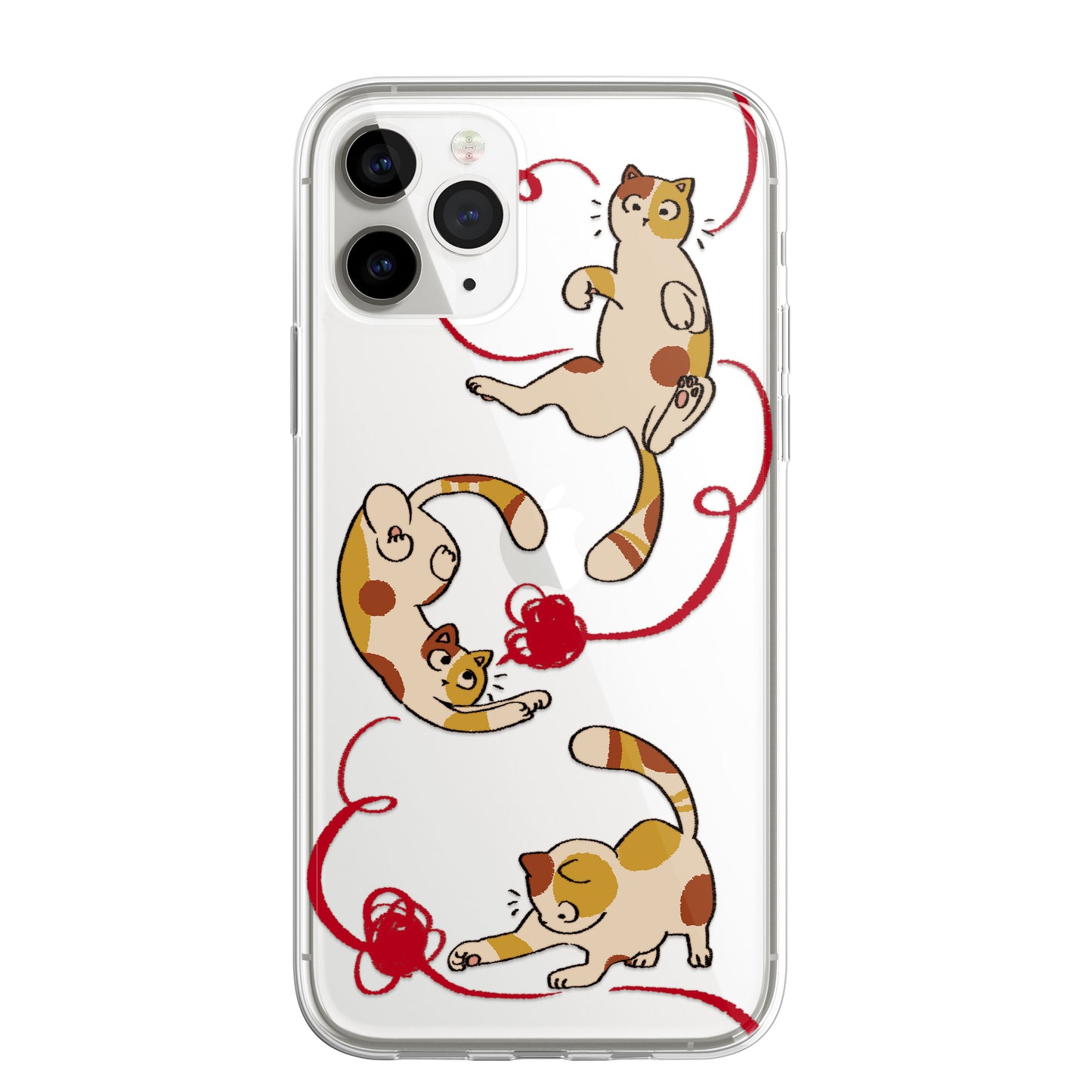 Daisy Mitchell @dibbuns Exclusive Cat Kitten Design Contemporary Artwork Phone Case CLEAR Silicone Phone Cover Case for iPhone 16 15 14 13 12 11