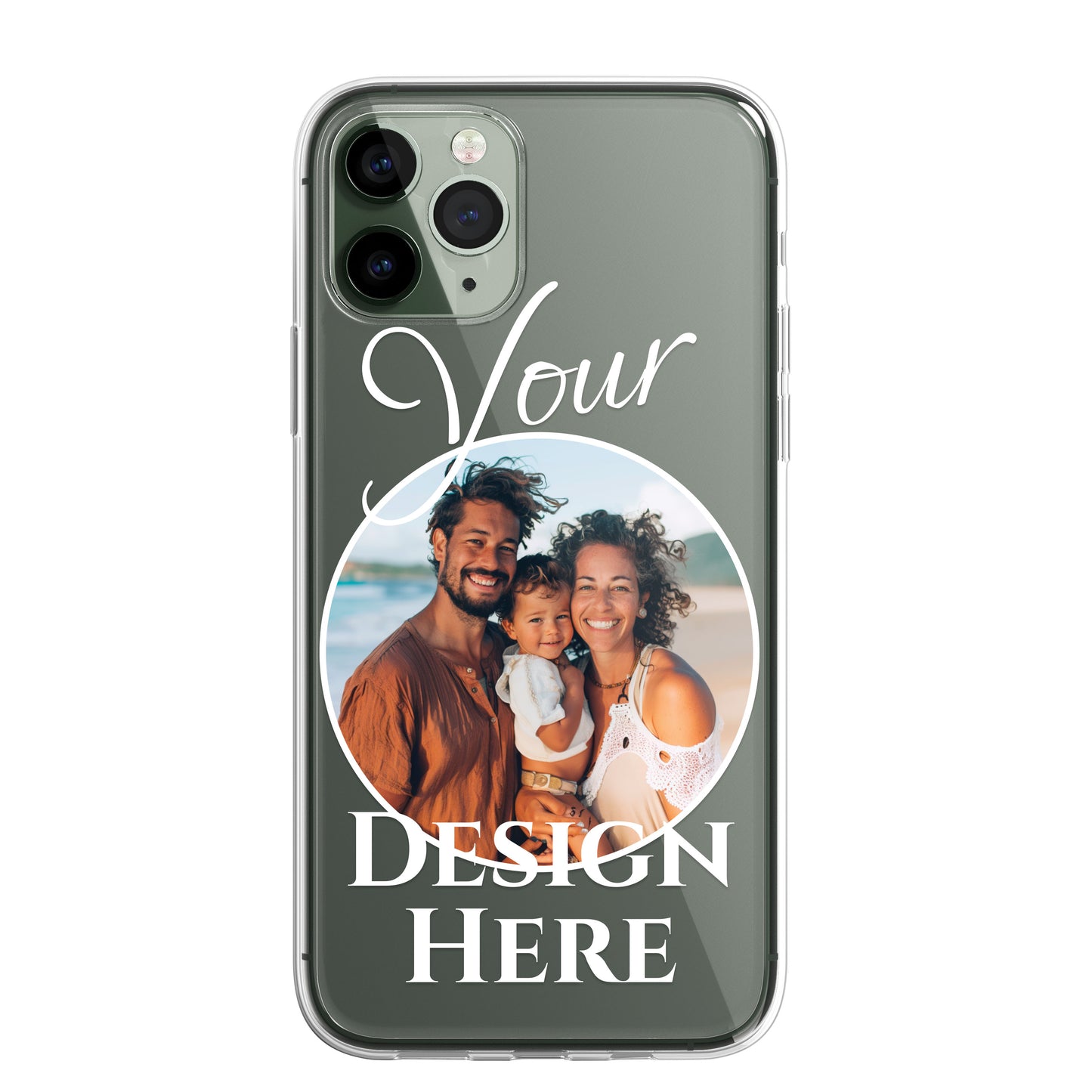 SmartGiftShop Personalised Custom iPhone Case Photo Collage Polaroid Style Custom Picture CLEAR Silicone Impact Case for iPhone 11 12 13 14 15 Ranges - CUSTOMISE ONLINE