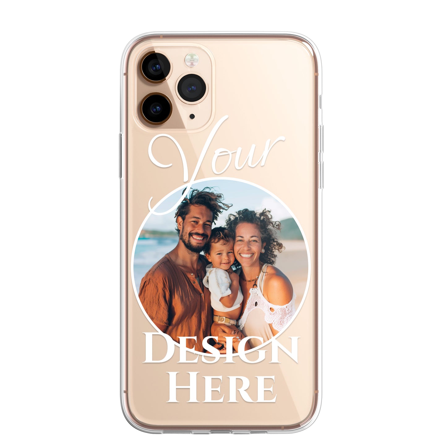 SmartGiftShop Personalised Custom iPhone Case Photo Collage Polaroid Style Custom Picture CLEAR Silicone Impact Case for iPhone 11 12 13 14 15 Ranges - CUSTOMISE ONLINE