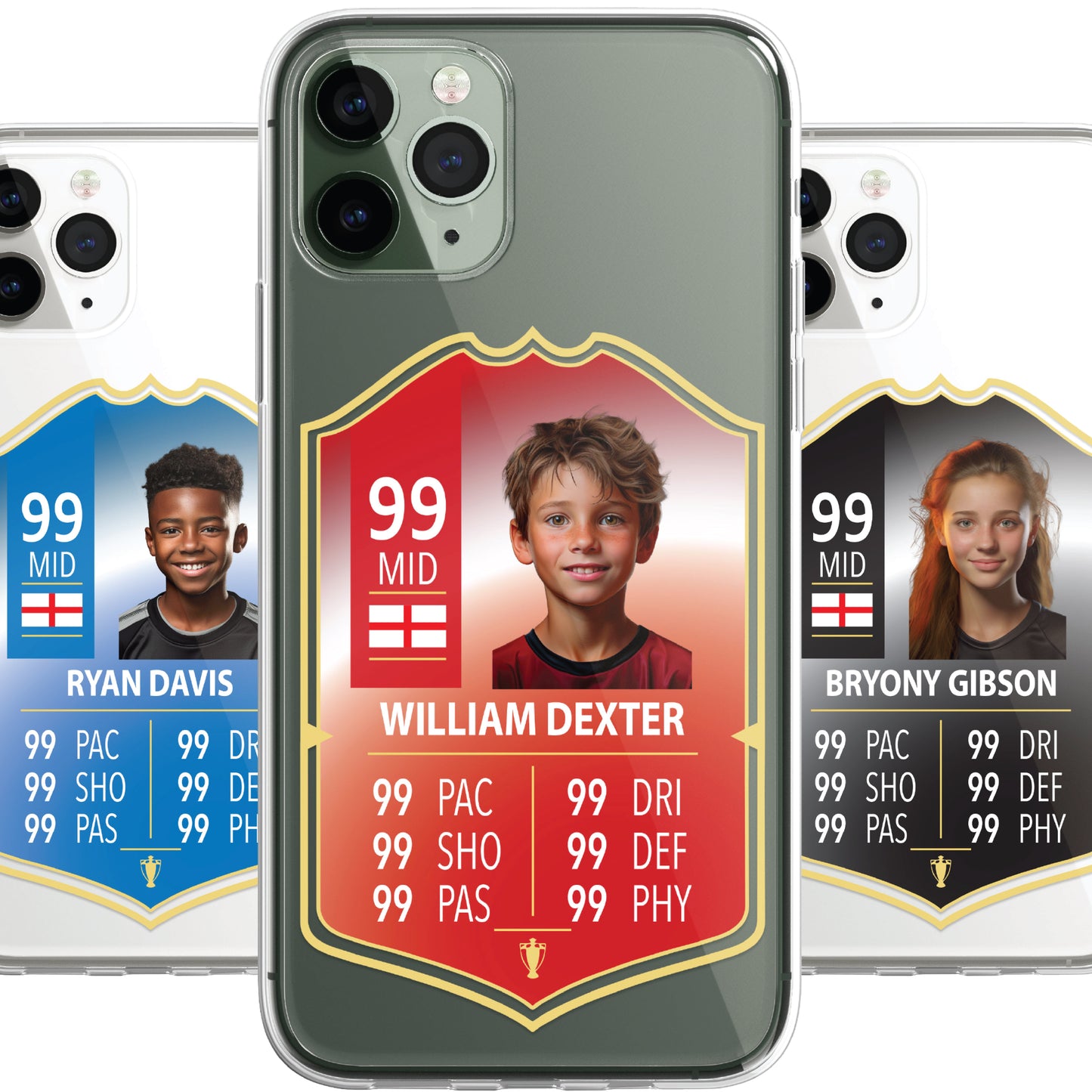 Personalised Phone Case Cover FIFA Card Style Football Gift TOTS Ultimate Team EA FC 24 Custom for iPhone 14 13 Pro Max Mini Plus