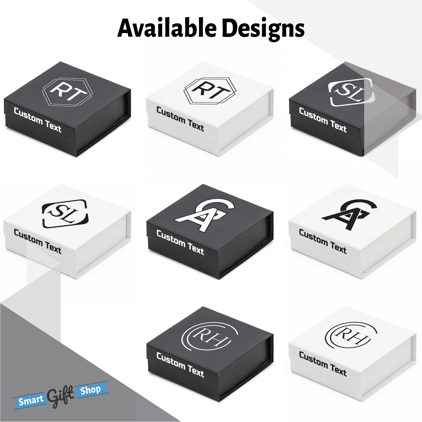 Personalised 9 Golf Ball Set in Customised Box - Your Own Monograms Initials with Branded Balls: Novelty Golfer's Gift, Father's Day, Birthday