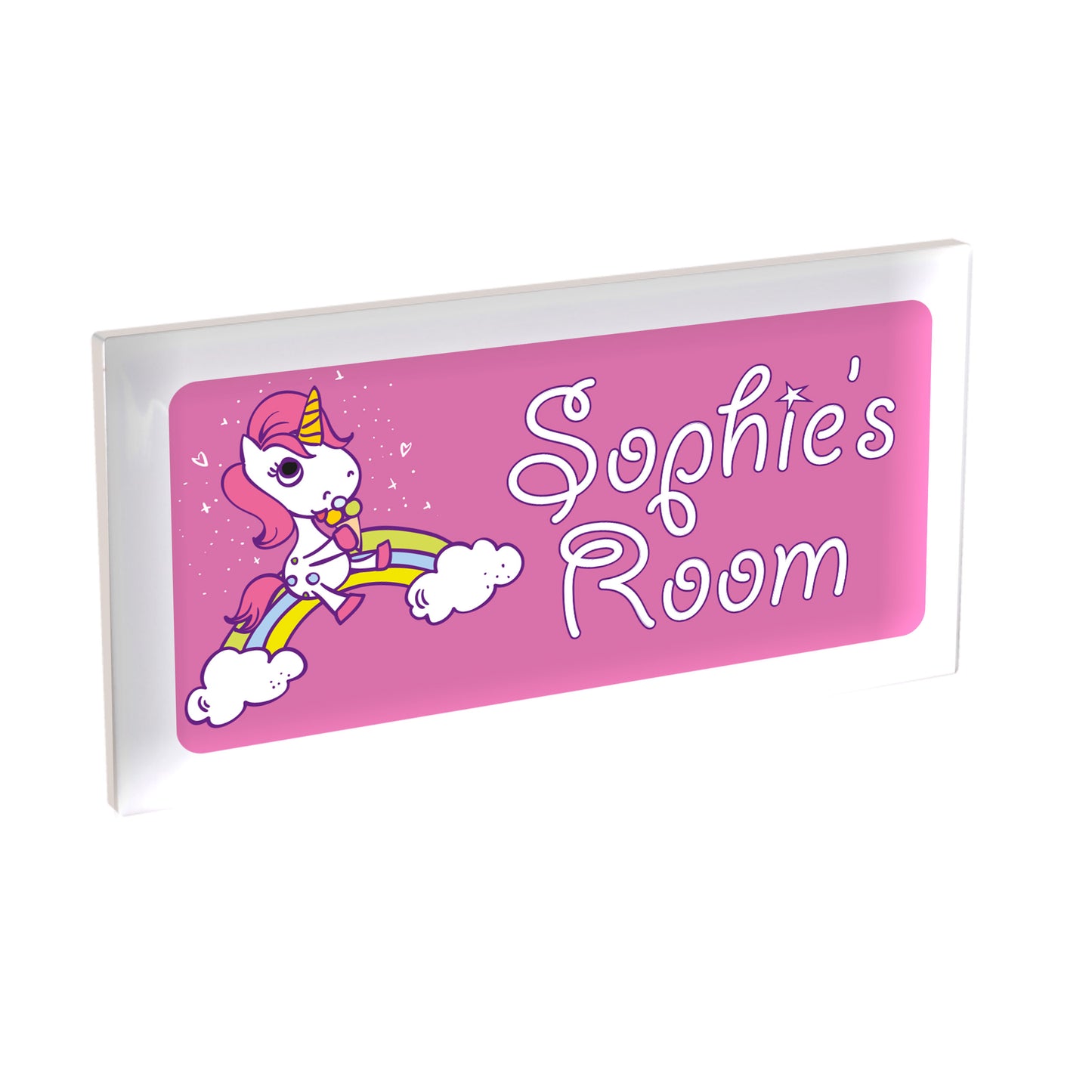 SmartGiftShop Children's Custom Personalised Bespoke Room Door Plaque/Sign - Premium Ceramic Sign 200m x 100mm