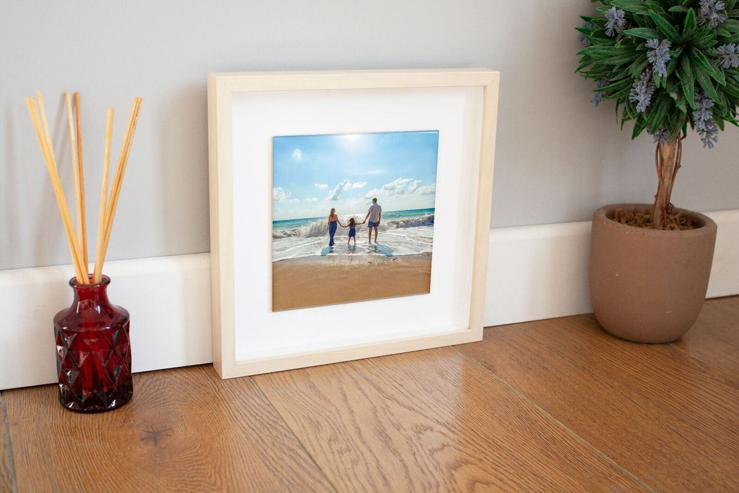 Personalised Custom Photo Print on Ceramic Tile in Optional Box Frame Gift