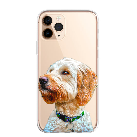 Doodle Cockapoo Dog Pet Phone Case Art CLEAR Cover Case for iPhone 14 13 12 Pro+