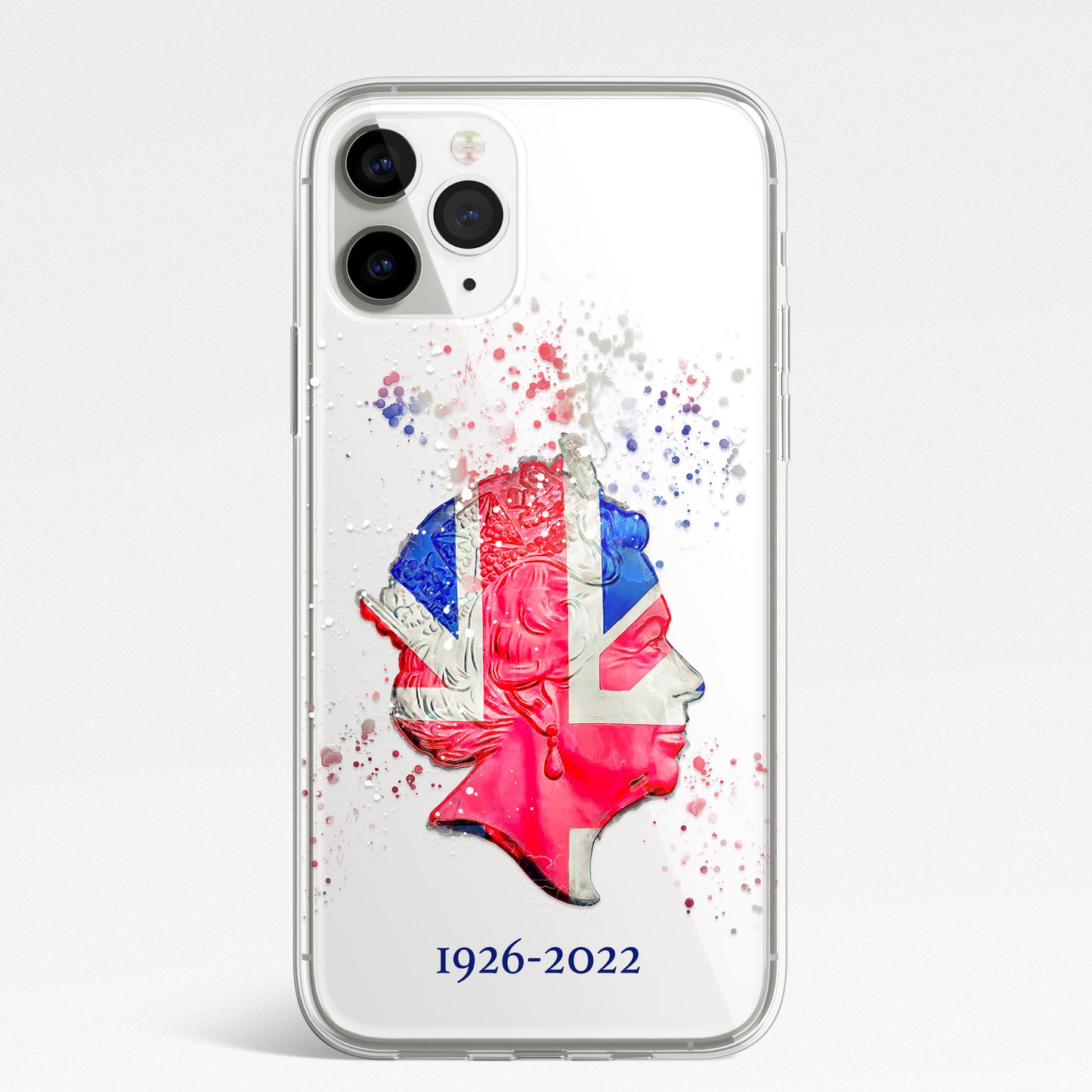 Queen Elizabeth 2 Royal Family Portrait Phone Case CLEAR Cover for iPhone 14 13+