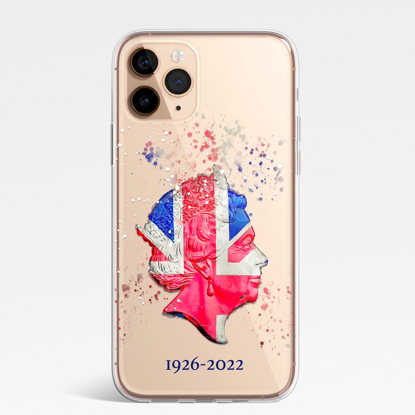 Queen Elizabeth 2 Royal Family Portrait Phone Case CLEAR Cover for iPhone 14 13+