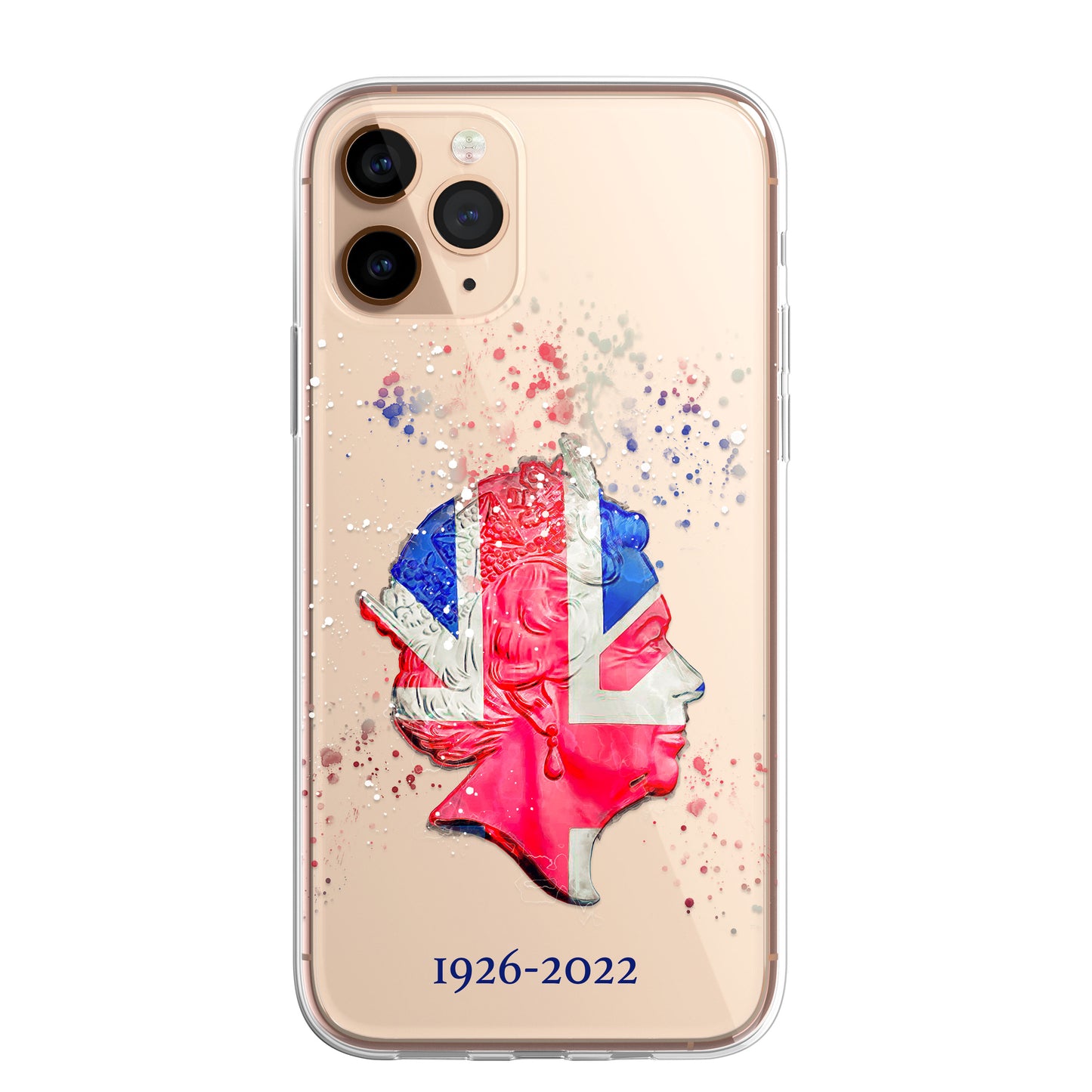Queen Elizabeth 2 Royal Family Portrait Phone Case CLEAR Cover for iPhone 14 13+