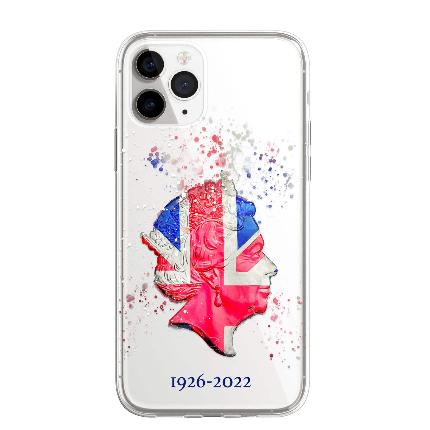 Queen Elizabeth 2 Royal Family Portrait Phone Case CLEAR Cover for iPhone 14 13+