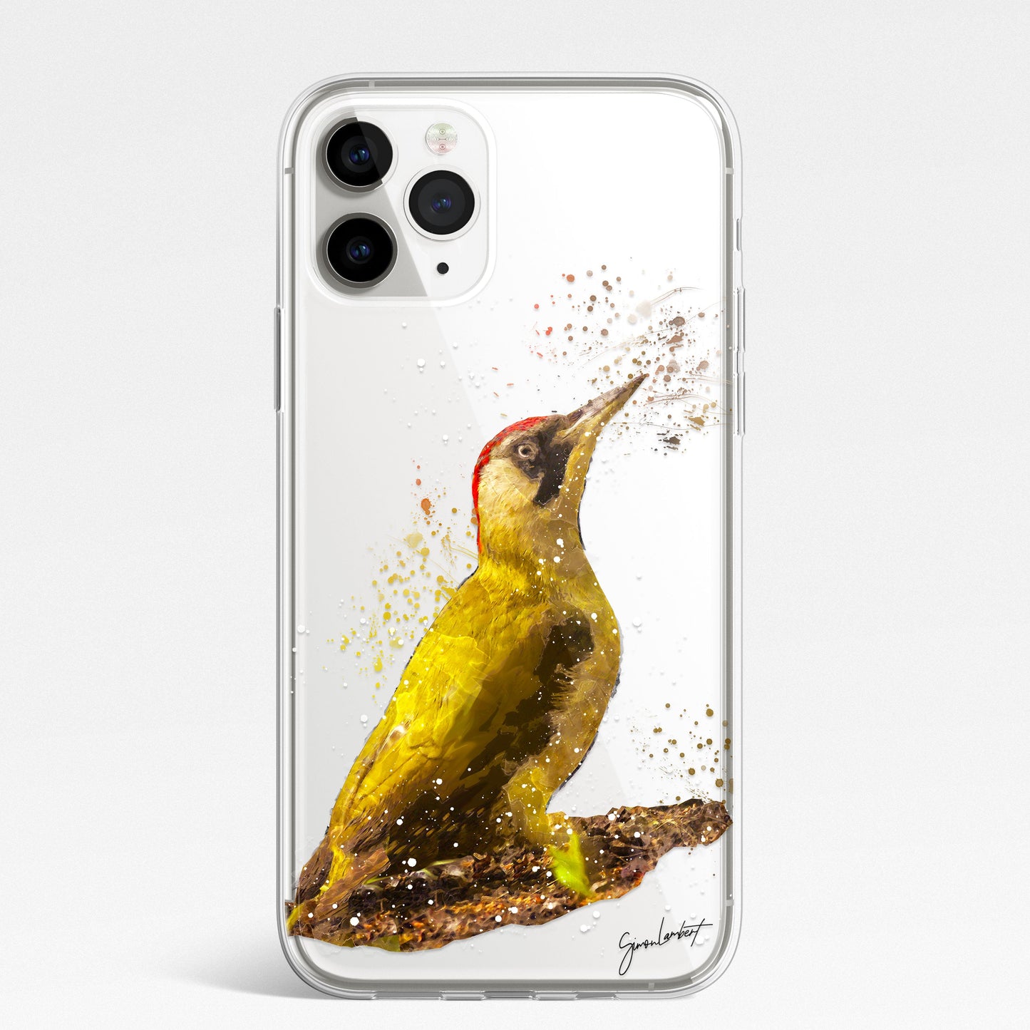 British Birds Phone Case Splatter Art CLEAR Cover Case for Samsung Galaxy Range