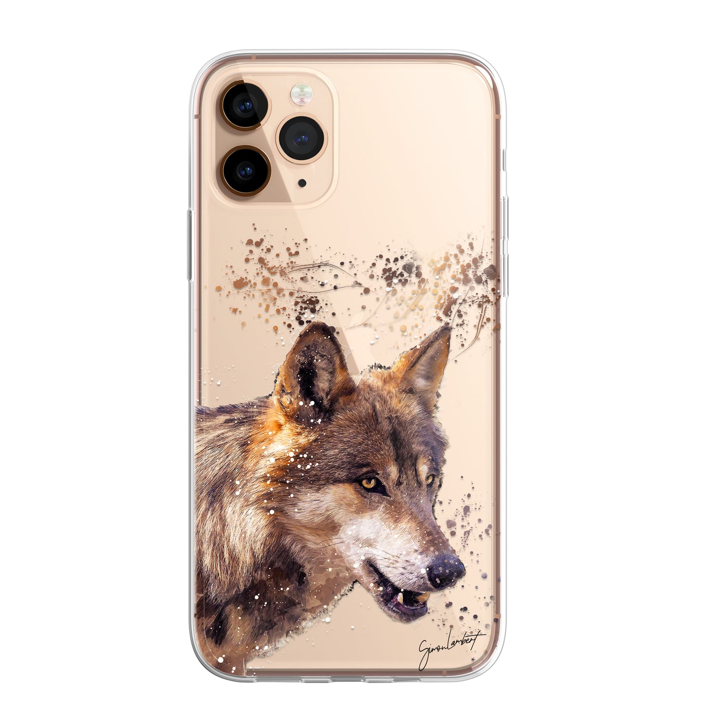 American Animals Phone Case Splatter Art CLEAR Cover Case for iPhone 14 13 12 +