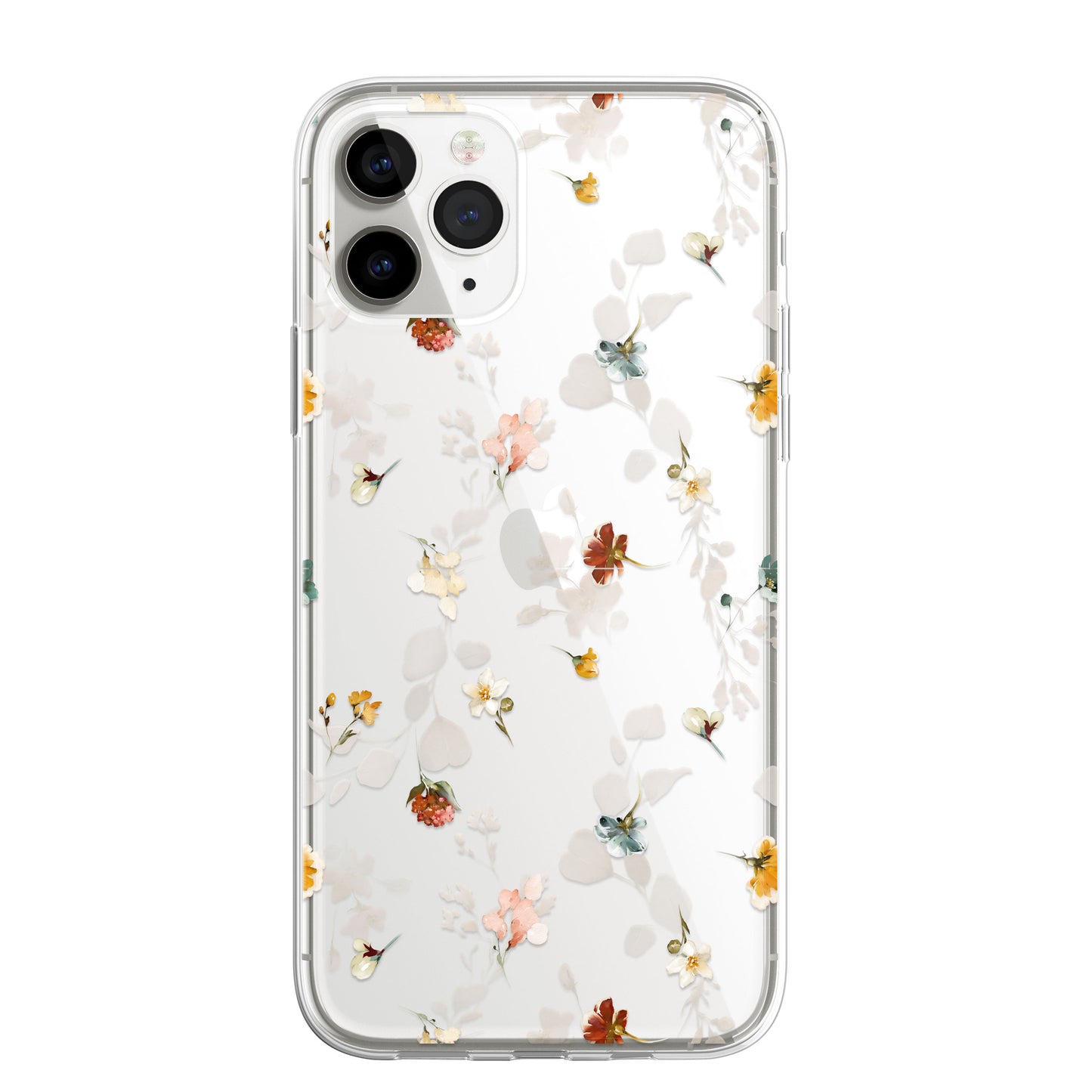 Personalised Floral CLEAR Phone Cover Case Custom For iPhone 13 Pro Max Mini +