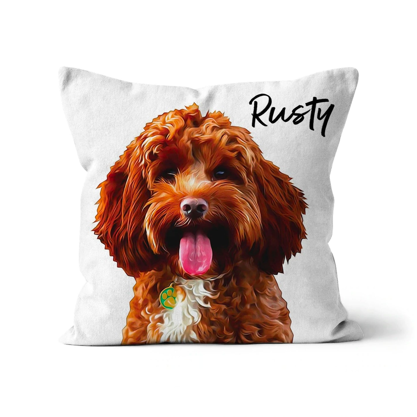 Personalised Pet Portrait Cushion Dog Cat Cushion Custom Pet Gift * Inner Cushion INCLUDED *
