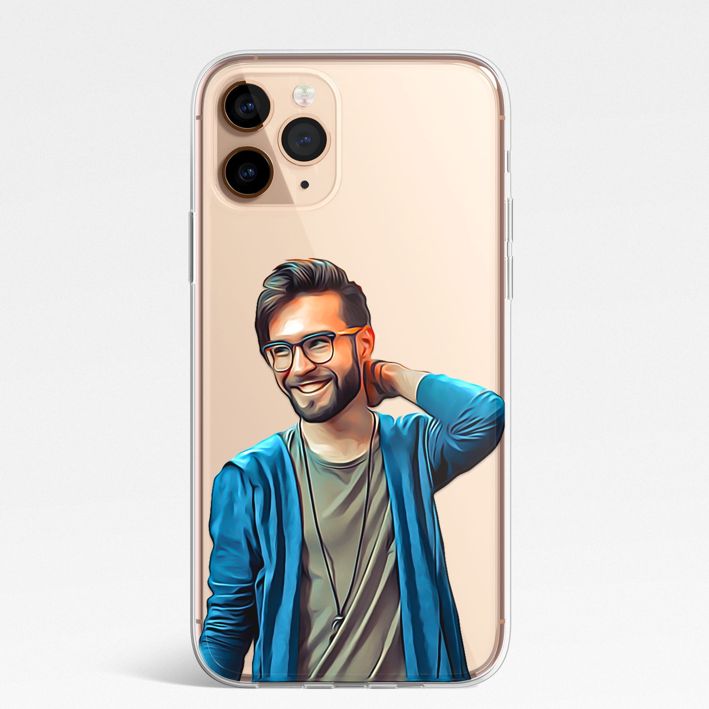 Personalised Custom Photo Portrait Phone Case Cover For iPhone 14 13 12 Samsung