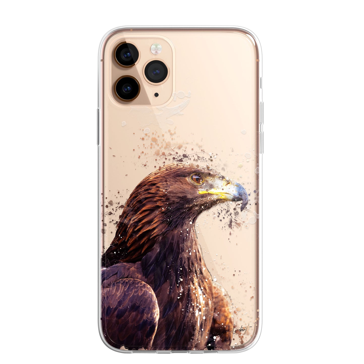 British Birds Phone Case Splatter Art CLEAR Cover Case for Samsung Galaxy Range