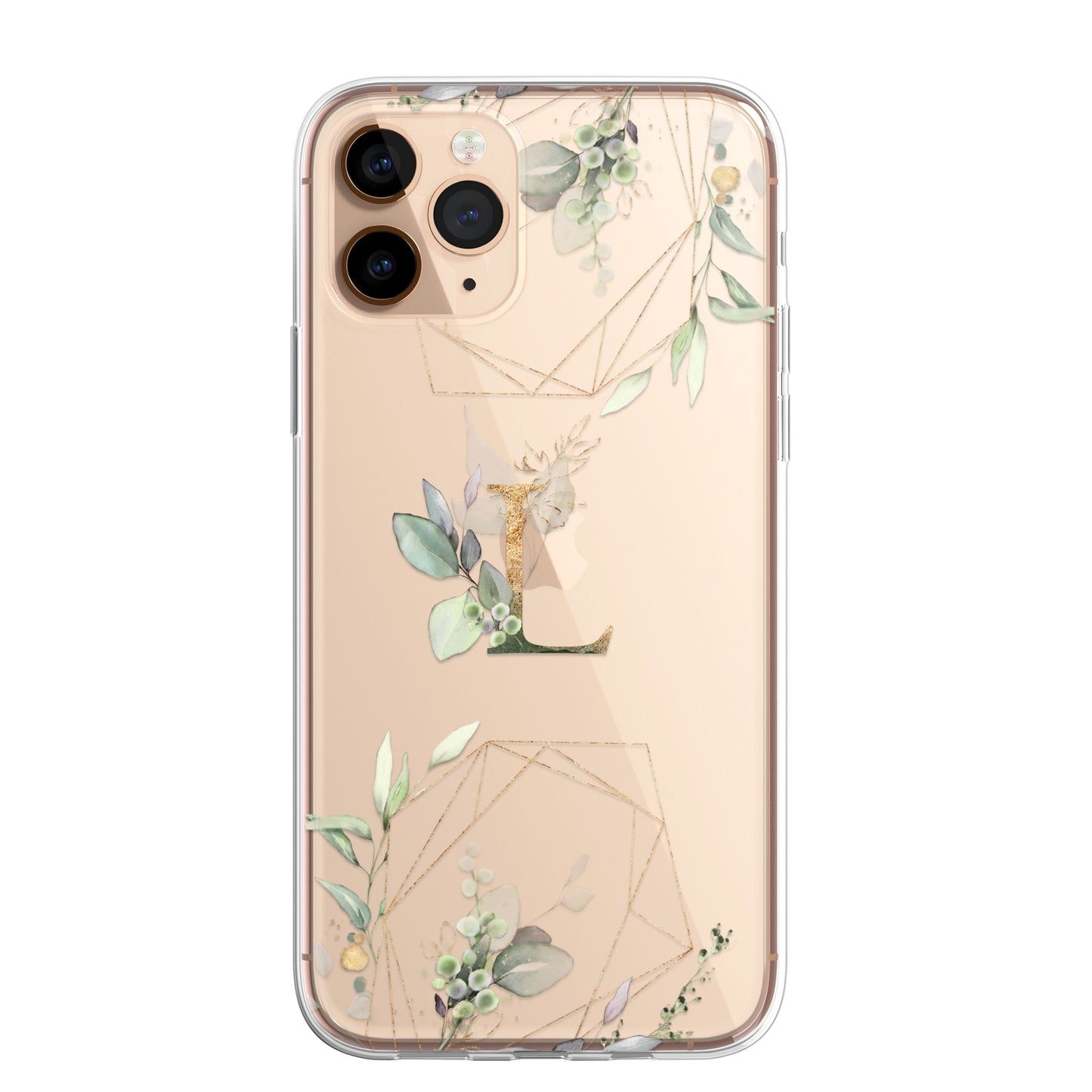 Personalised Floral Botanic Custom CLEAR Cover Case Flower for Samsung S21 S20