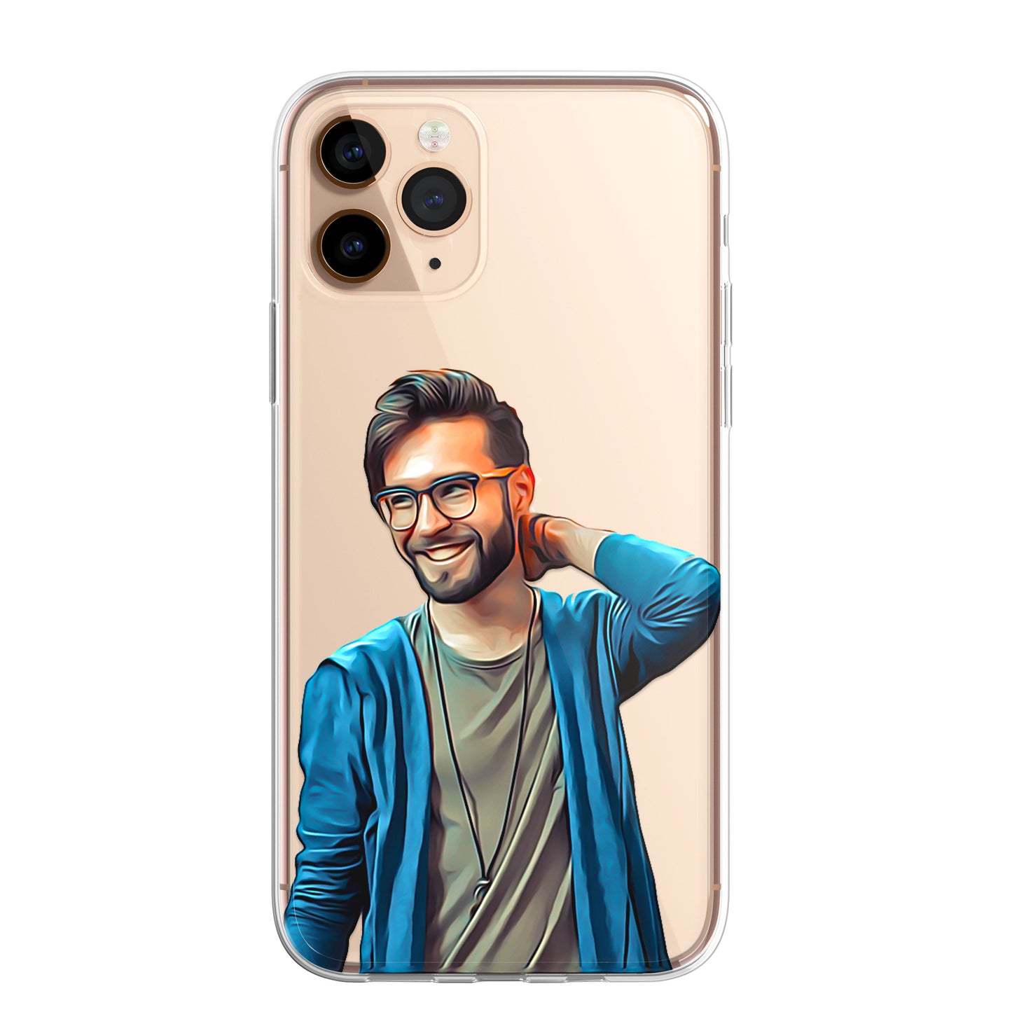 Personalised Custom Photo Portrait Phone Case Cover For iPhone 14 13 12 Samsung