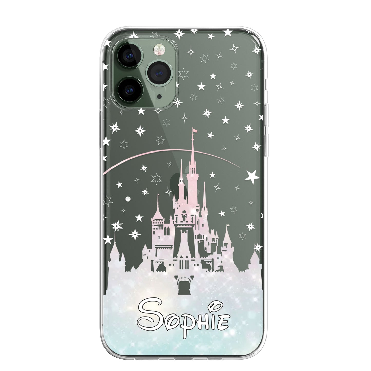 Personalised Cartoon Movie Style Art Castle CLEAR Phone Cover Case for iPhone