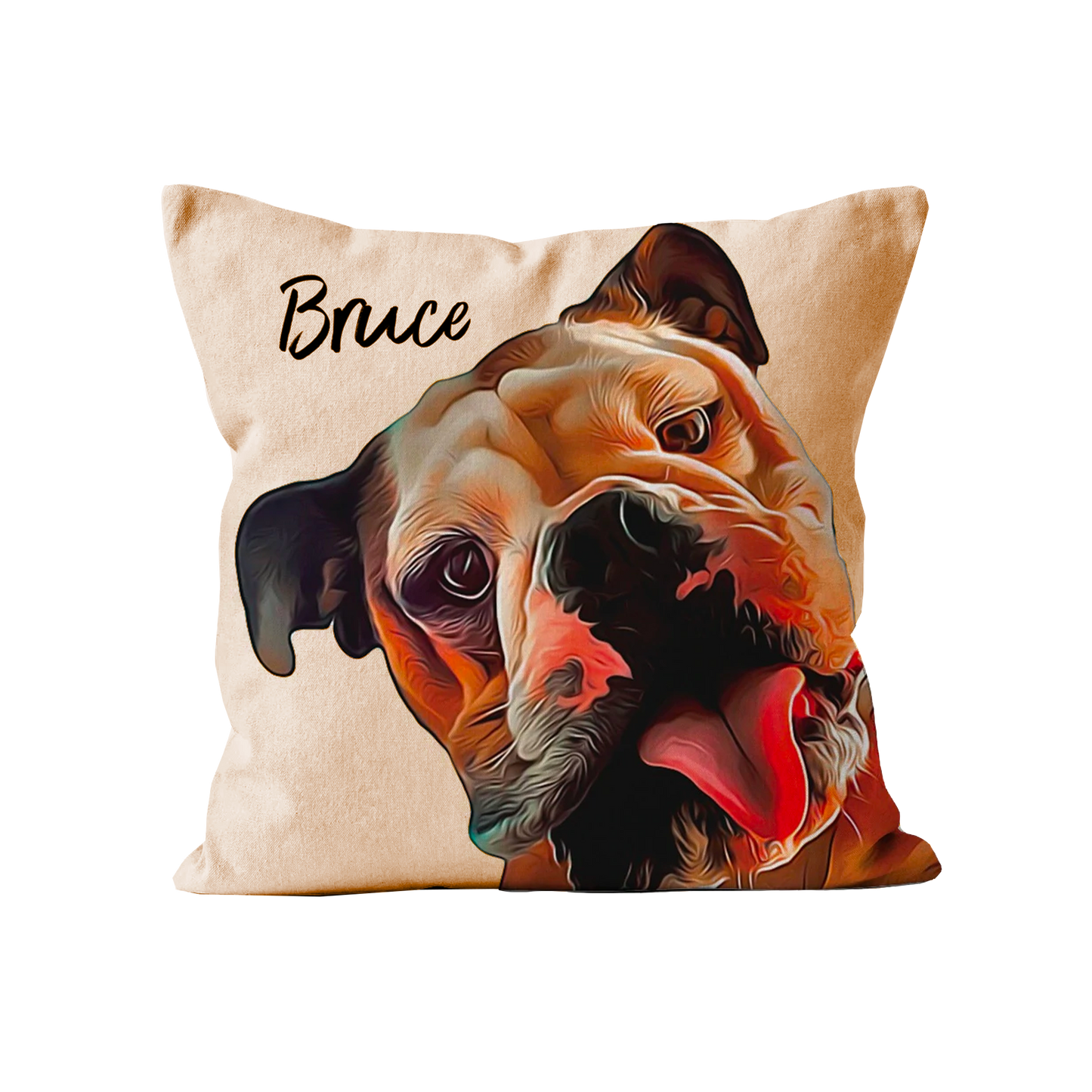 Personalised Pet Portrait Cushion Dog Cat Cushion Custom Pet Gift * Inner Cushion INCLUDED *