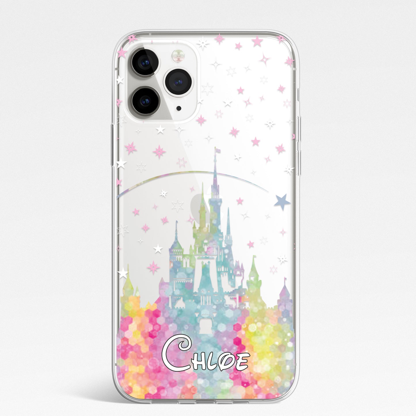 Personalised Cartoon Movie Style Art Castle CLEAR Phone Cover Case for iPhone