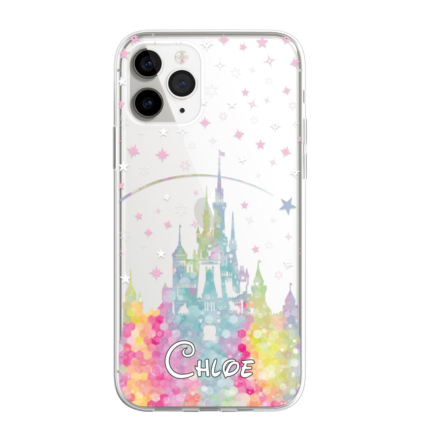 Personalised Cartoon Movie Style Art Castle CLEAR Phone Cover Case for iPhone