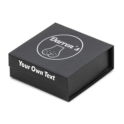 Personalised 9 Golf Ball Set in Customised Box - Joke Novelty "Custom Name's Balls!" with Branded Balls: Novelty Golfer's Gift, Father's Day, Birthday