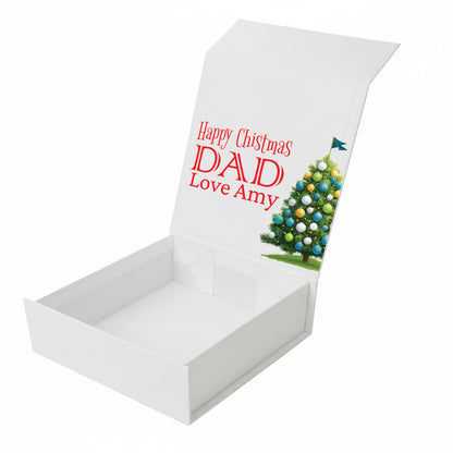 Christmas Personalised Branded 9 Golf Ball Set in Customised Box - Themed Golfer's Gift, Father's Day, Retirement, Birthday