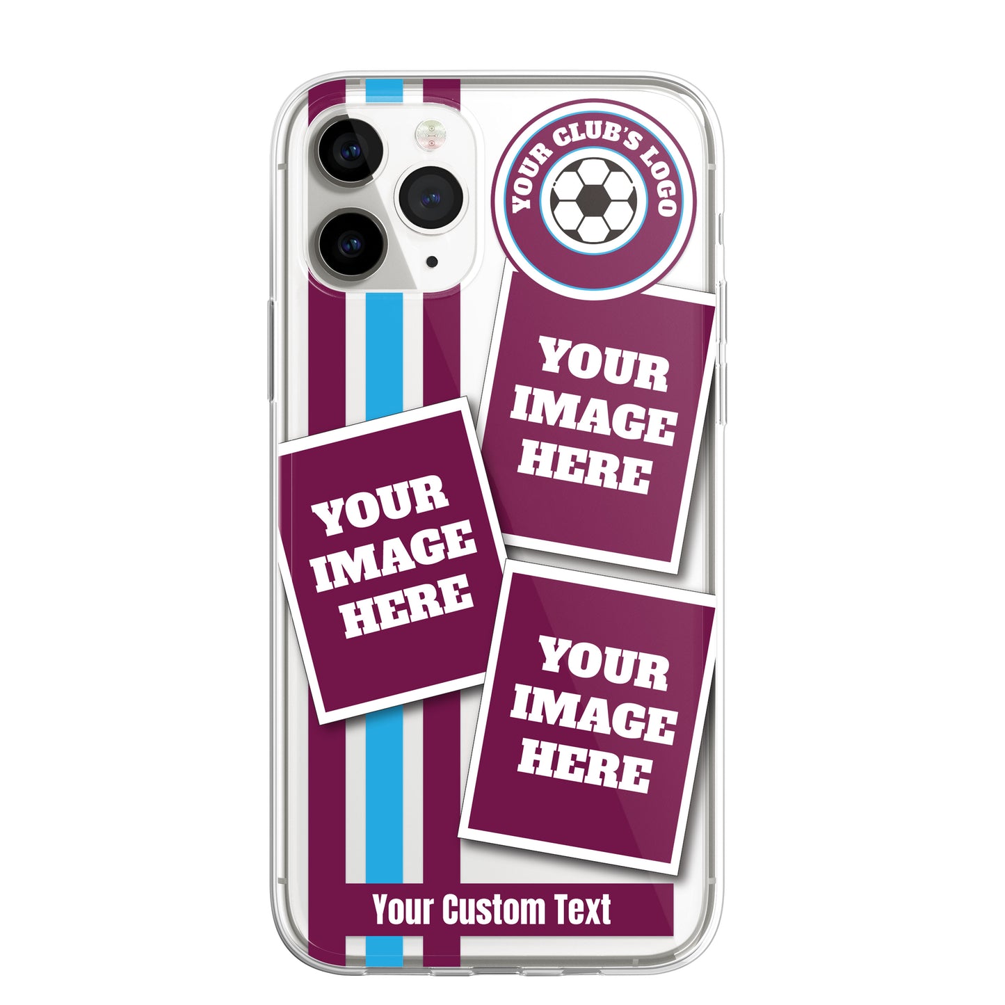 Personalised Football Phone Case Cover Custom for iPhone 14 13 Pro Max Mini Plus