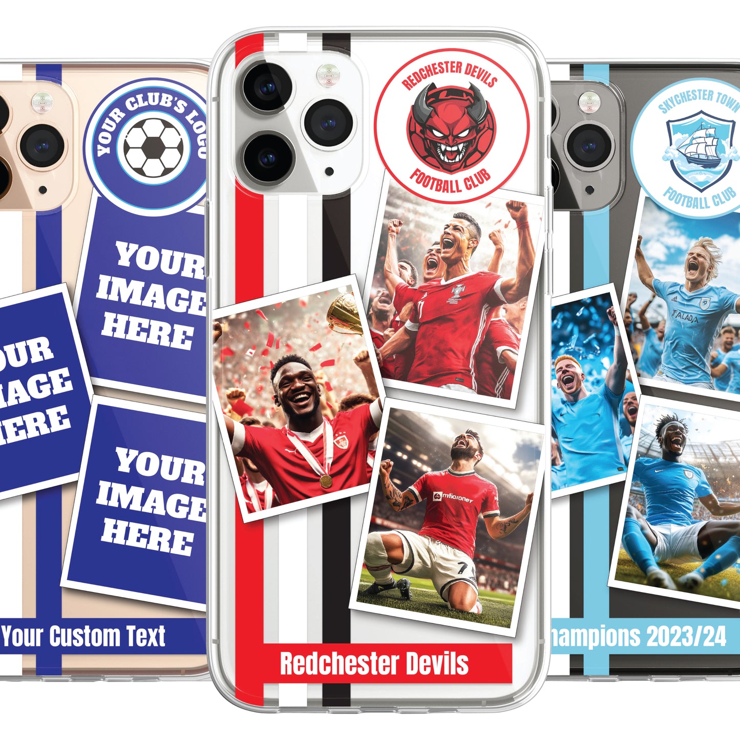 Personalised Football Phone Case Cover Custom for iPhone 14 13 Pro Max Mini Plus