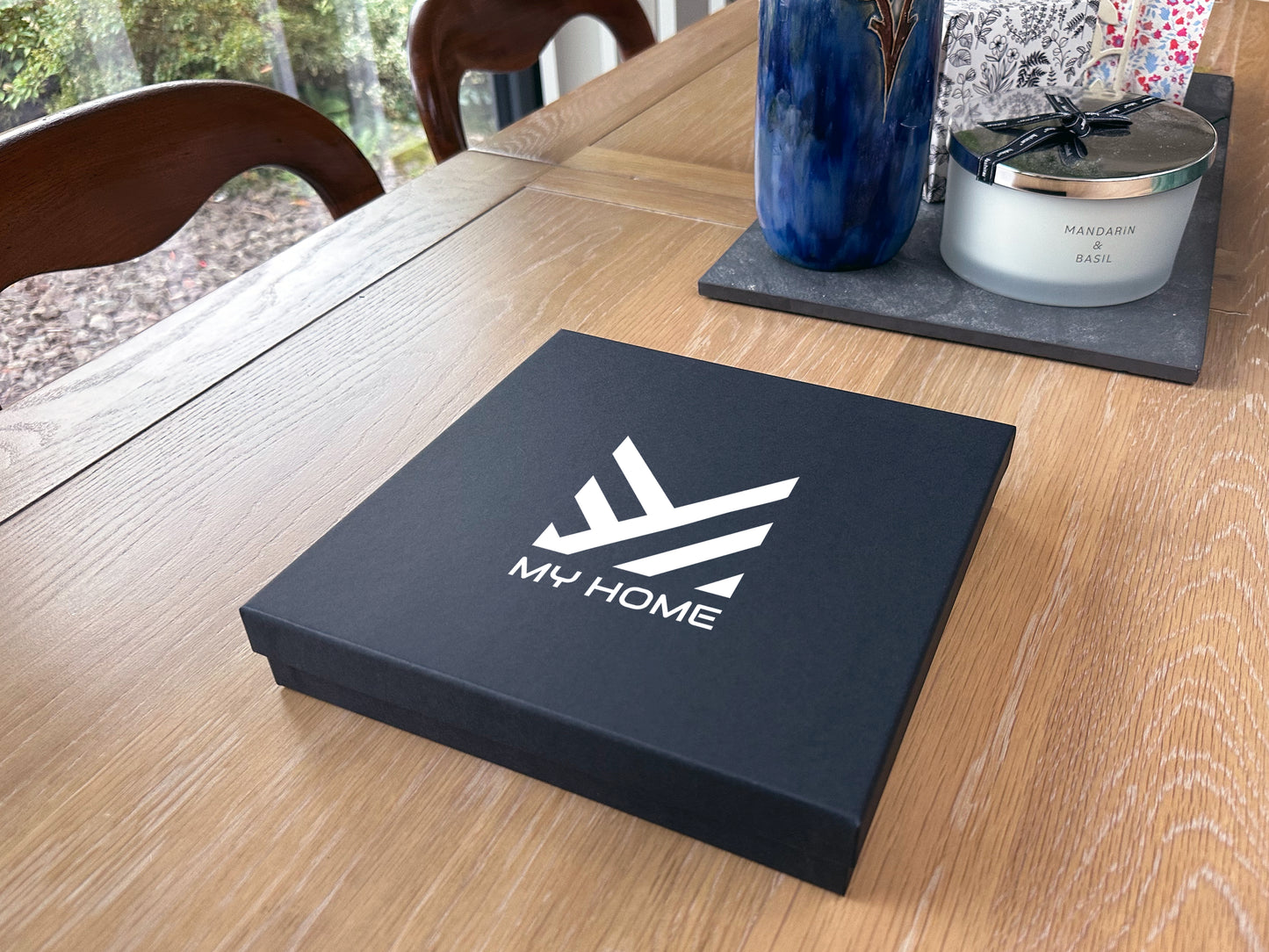 Estate Agency Branded Personalised New Home / House Watercolour Style Artwork on Mounted Ceramic Tile