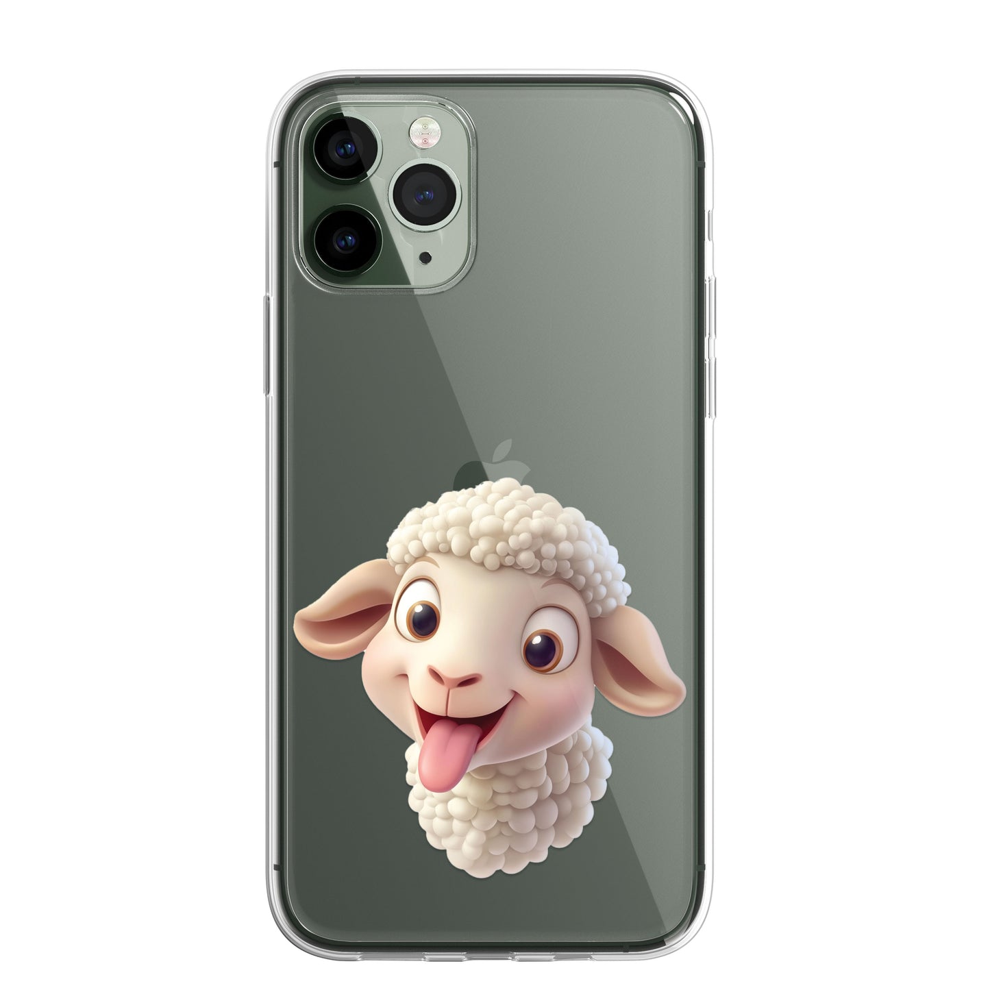 Sheep Lamb Custom Cartoon Phone Case Personalised CLEAR Cute Family Splatter Phone Cover Case for iPhone 16 15 14 13 12 11