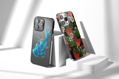 Daisy Mitchell @dibbuns Exclusive Guitar Design Contemporary Artwork Phone Case CLEAR Silicone Phone Cover Case for iPhone 16 15 14 13 12 11