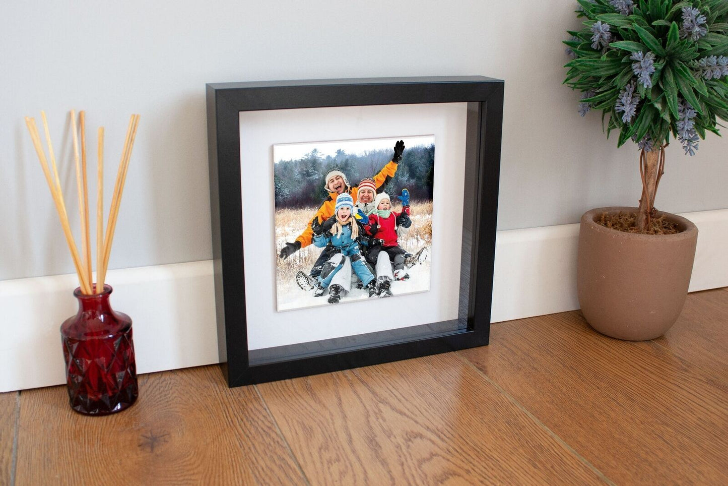 Personalised Custom Photo Print on Ceramic Tile in Optional Box Frame Gift