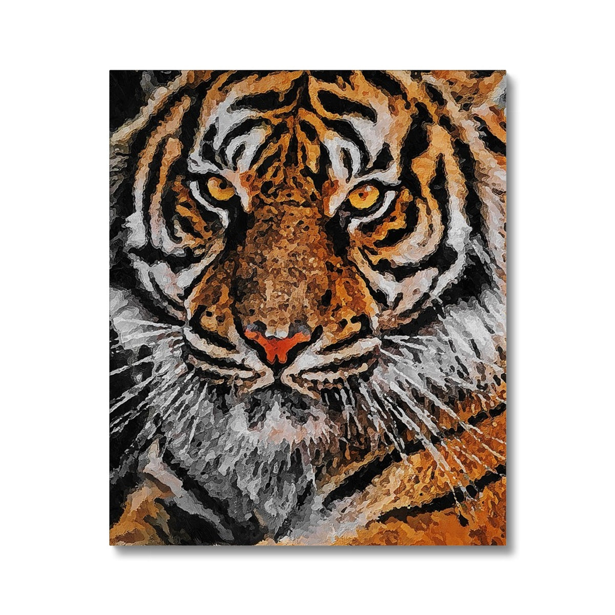 Tiger Oil Palette Print Canvas