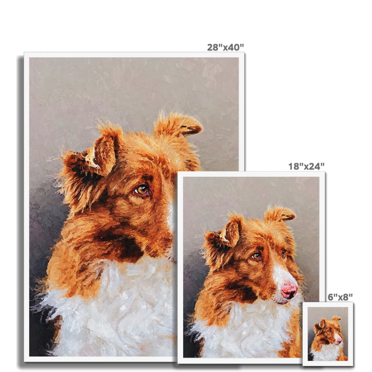 Dog Oil Palette Pint Framed Print