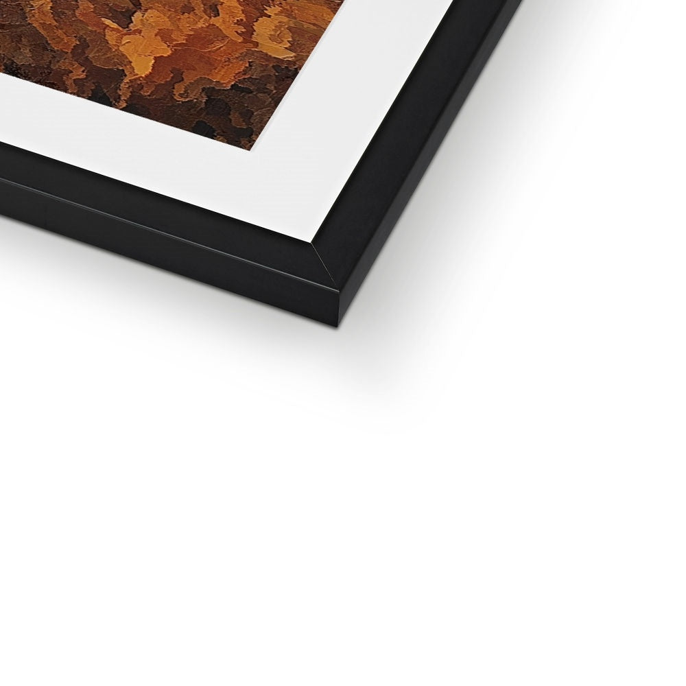 Lion Oil Palette Print Framed & Mounted Print