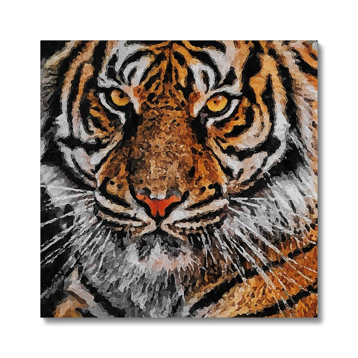 Tiger Oil Palette Print Canvas