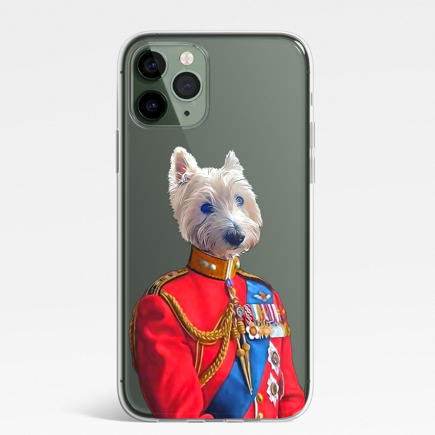 PET Portrait Royal Queen King Princess Custom CLEAR Phone Cover Case for iPhone