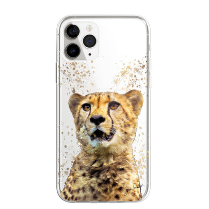 African Animals Phone Case Splatter Art CLEAR Cover Case for iPhone 14 13 12 Pro