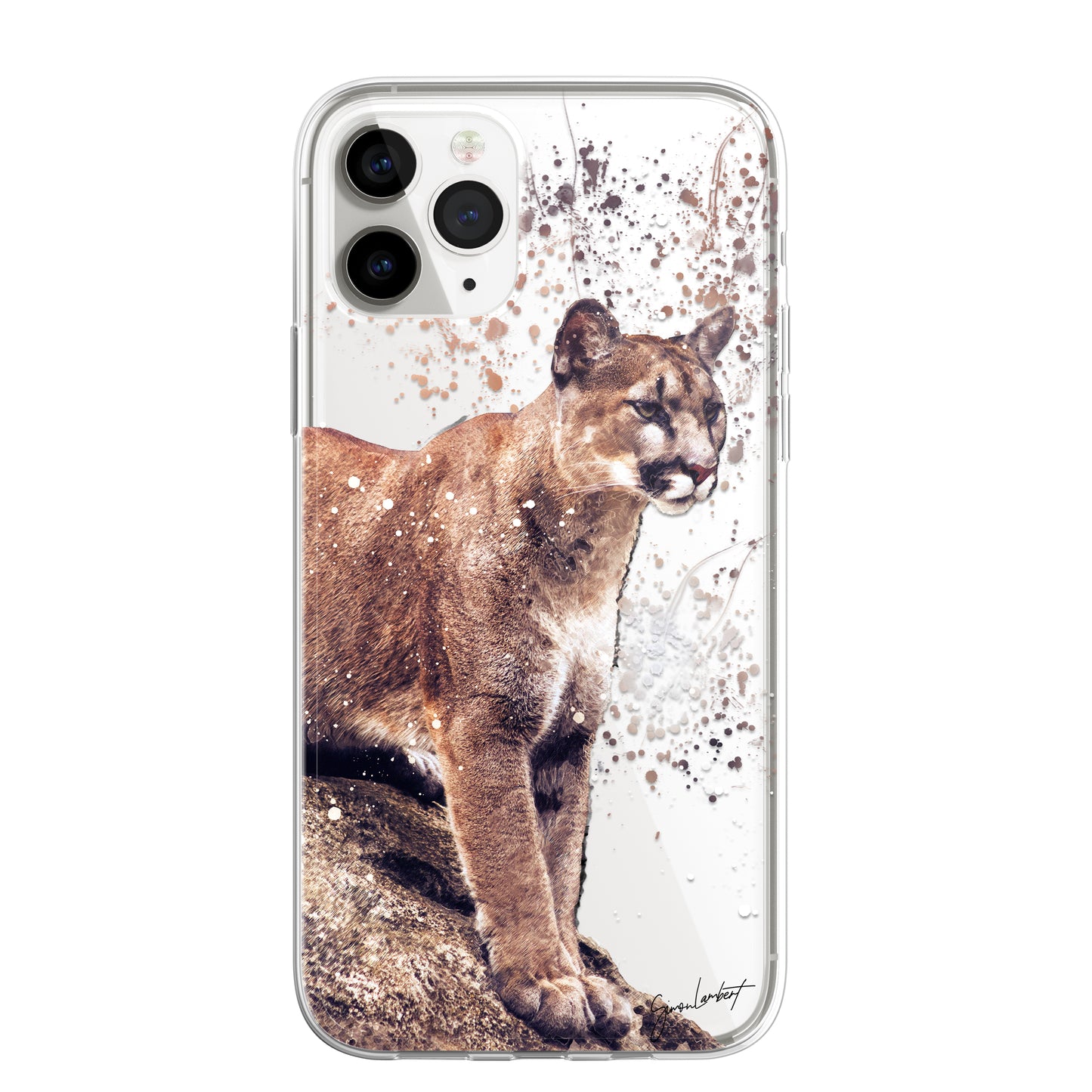 American Animals Phone Case Splatter Art CLEAR Cover Case for iPhone 14 13 12 +