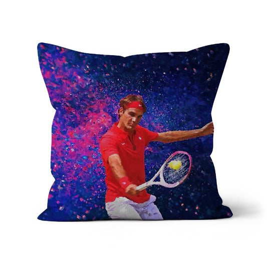 Roger Federer Oil Style Cushion