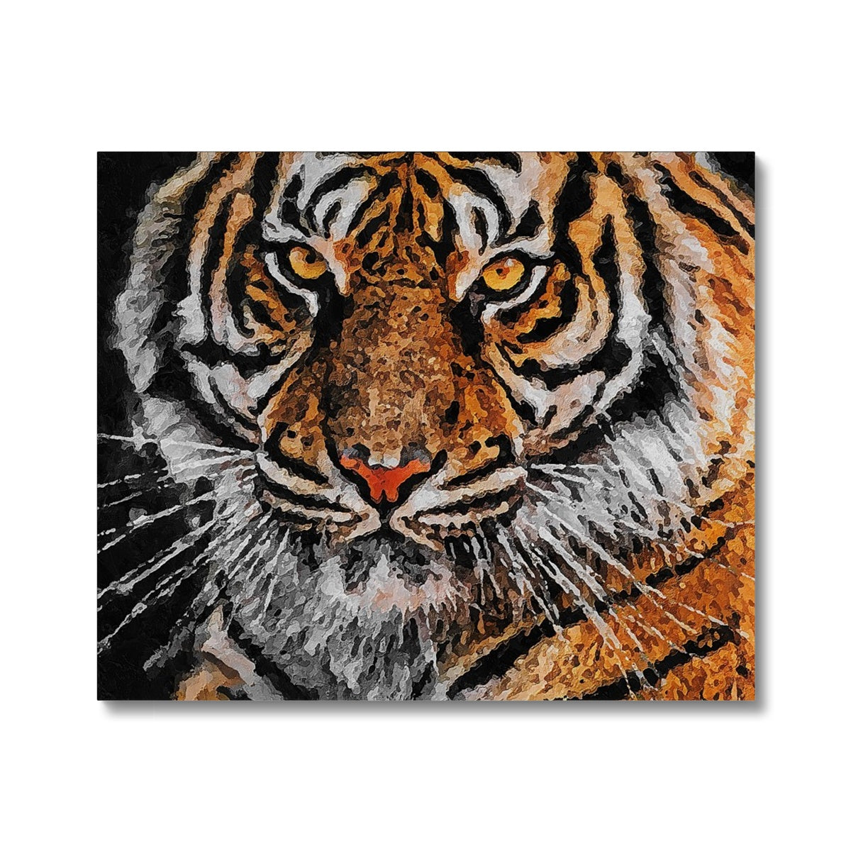 Tiger Oil Palette Print Canvas