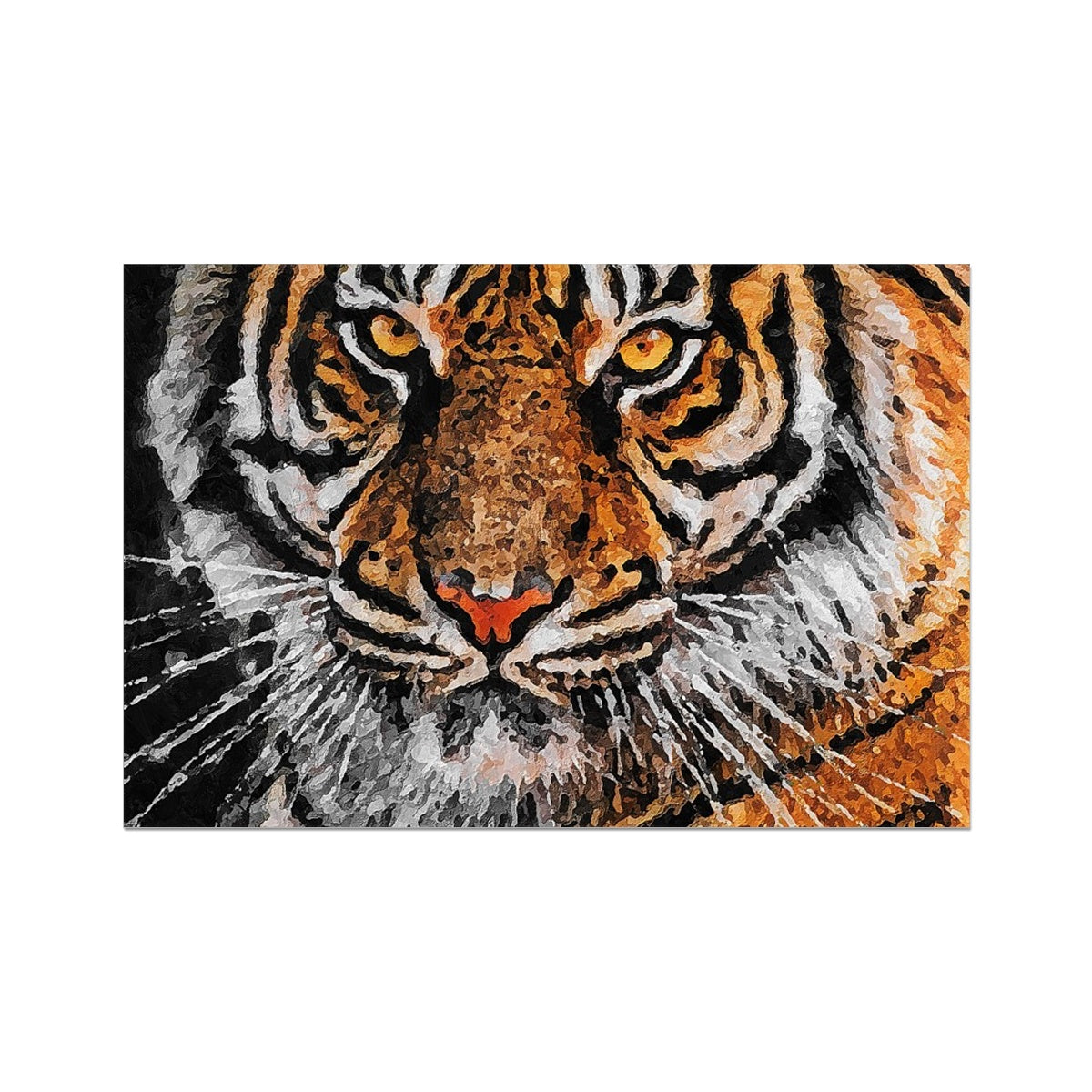 Tiger Oil Palette Print Fine Art Print