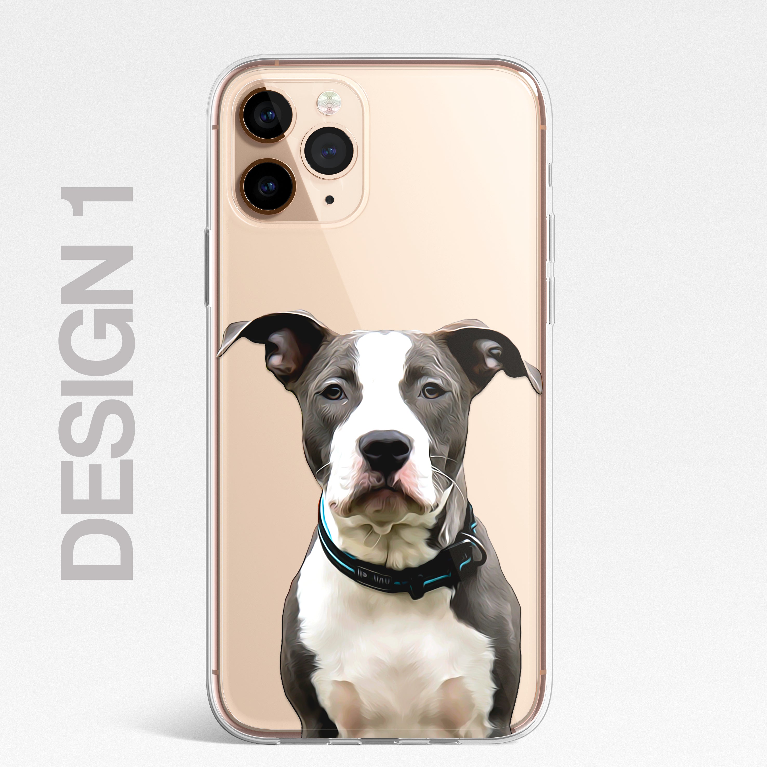 Staffy Staffordshire Terrier Pet Phone Case Brush CLEAR Phone