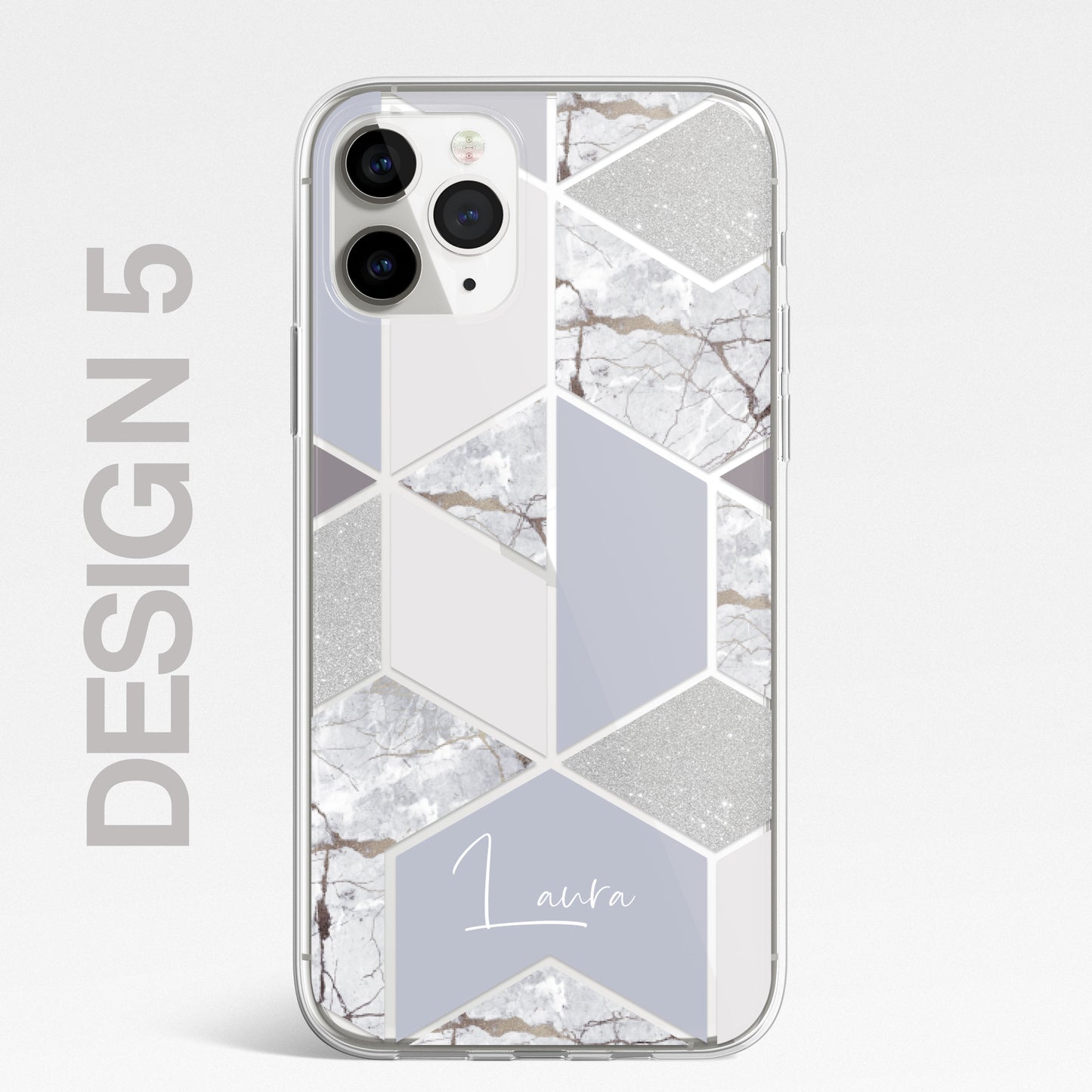 Personalised Custom Marble Effect Phone Case Cover For iPhone 14 13 12 PRO MAX