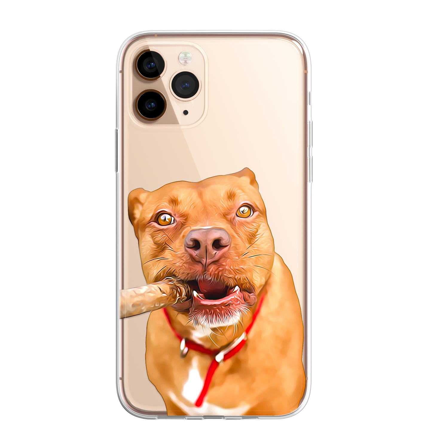 Staffy Staffordshire Terrier Pet Phone Case Brush CLEAR Phone Cover for iPhone