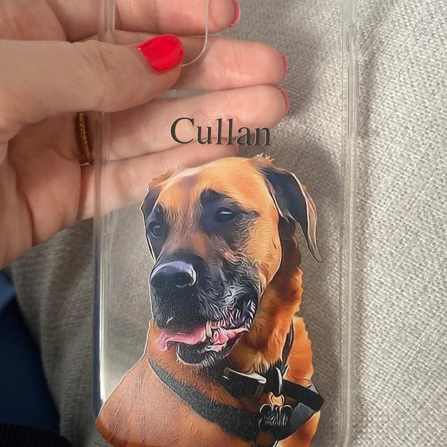 PET Painting Portrait Dog Cat Personalised Phone Cover Case for iPhone 14 13 12+