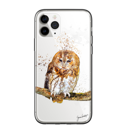 British Birds Phone Case Splatter Art CLEAR Cover Case for Samsung Galaxy Range