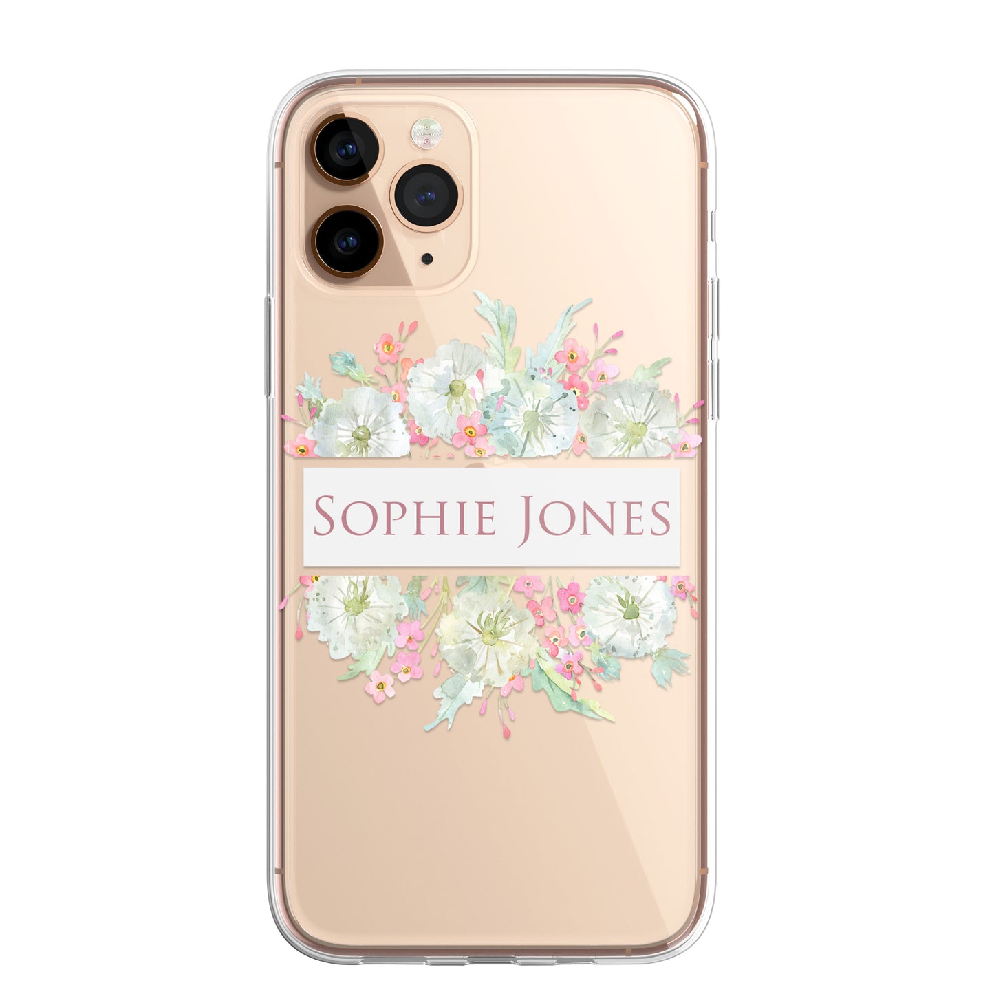 Personalised Floral Dandelion Custom CLEAR Cover Case Flower for iPhone 14 13 12